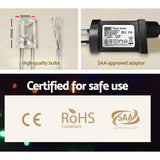 Festive Glow 50M 500-LED Multi-Color Christmas String Lights - 45-Degree Angle