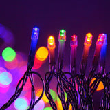 Festive Glow 50M 500-LED Multi-Color Christmas String Lights - Low Angle