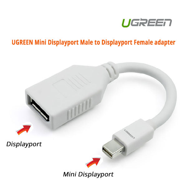 UGREEN Mini DisplayPort to DisplayPort Adapter (Male to Female) 4K Compatible