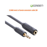 UGREEN 2M 3.5MM Audio Extension Cable for Mobile Devices and Speakers