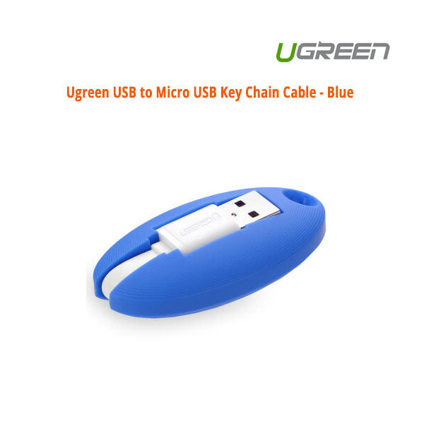 UGREEN Blue Micro USB Key Chain Charging Cable - Model 30309