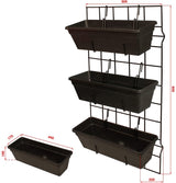 CARLA GARDEN Modular Living Wall Planter System - Side View