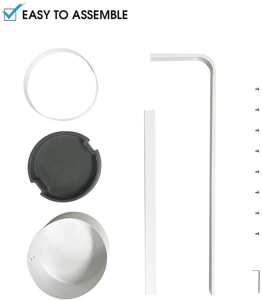 Stylish White Steel Umbrella Holder for Entryway
