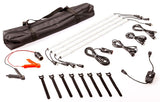 Premium 12V Waterproof LED Light Bar Combo Kit for Camping with Aluminium Strips and Accessories - Low Angle