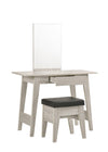 Dressing Table With Stool In White Oak