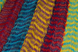 Mayan Legacy Extra Large Cotton Mexican Hammock in Colorful Confetti Design - Front View