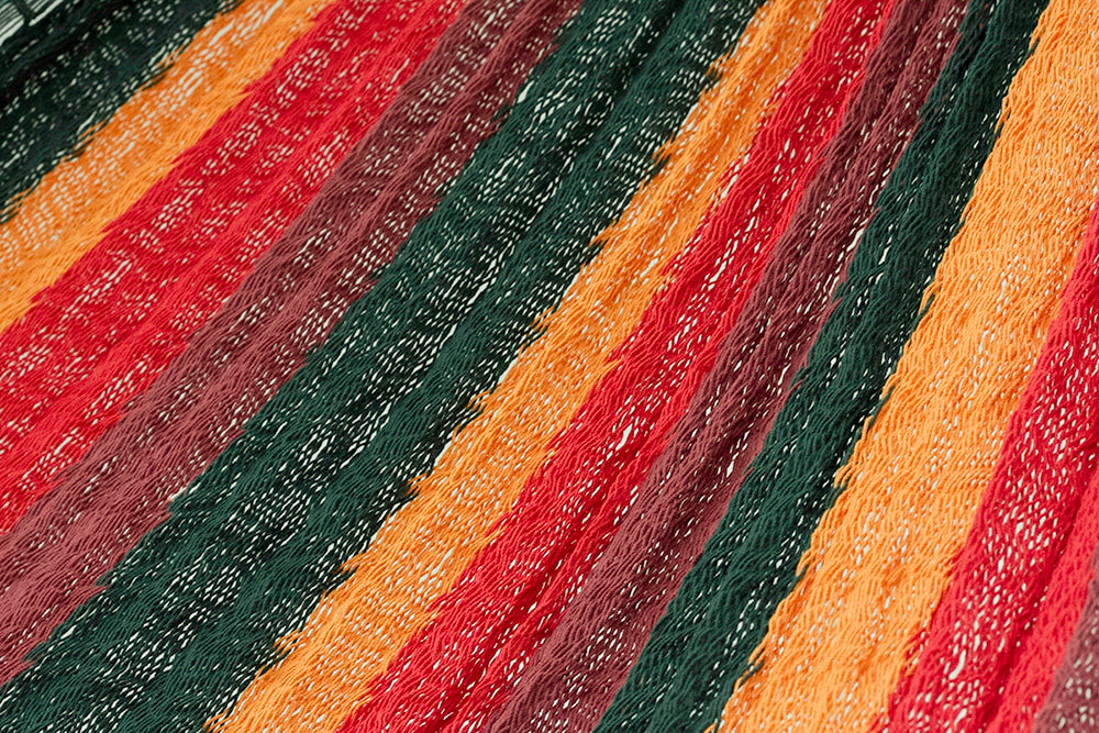 Imperial-Colored Queen Size Cotton Mexican Hammock by Mayan Legacy