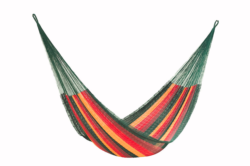 Imperial-Colored Queen Size Cotton Mexican Hammock by Mayan Legacy