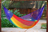 Rainbow-Colored Mayan Legacy Queen-Size Cotton Hammock for Ultimate Comfort - Extra Image