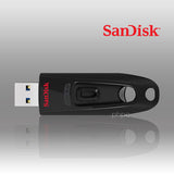 SanDisk Ultra 256GB USB 3.0 Flash Drive - High-Speed Data Transfer (SDCZ48-256G) - 45-Degree Angle