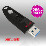 SanDisk Ultra 256GB USB 3.0 Flash Drive - High-Speed Data Transfer (SDCZ48-256G) - Front View