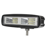 20W 6-Inch LED Offroad Work Light Bar - Ultra Flood Beam, Dual Lamp Set