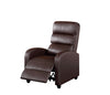 Luxury Leather Recliner Chair Armchair - Brown