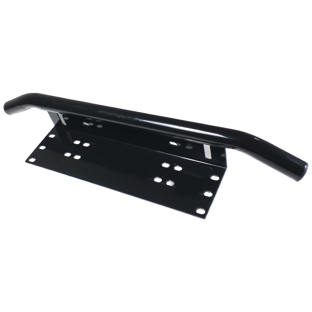 Universal Black Number Plate Frame Mount for Car Driving Light Bars - Easy Install Bracket