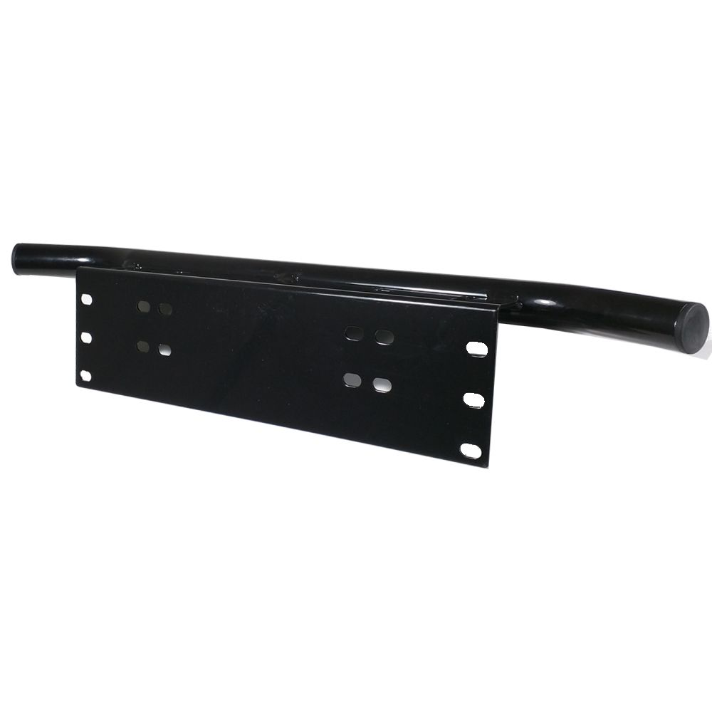Universal Black Number Plate Frame Mount for Car Driving Light Bars - Easy Install Bracket