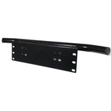 Universal Black Number Plate Frame Mount for Car Driving Light Bars - Easy Install Bracket - Side View