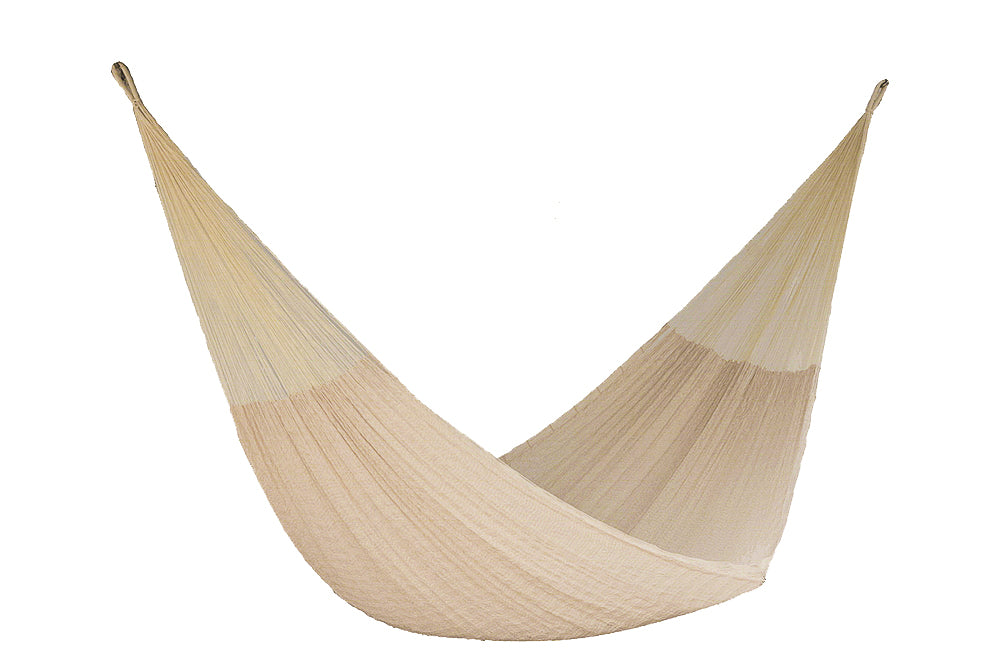 Mayan Legacy King Extra Large Cream Nylon Mexican Hammock