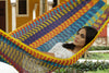 Mayan Legacy King Size Outdoor Cotton Mexican Hammock in Confeti Colour