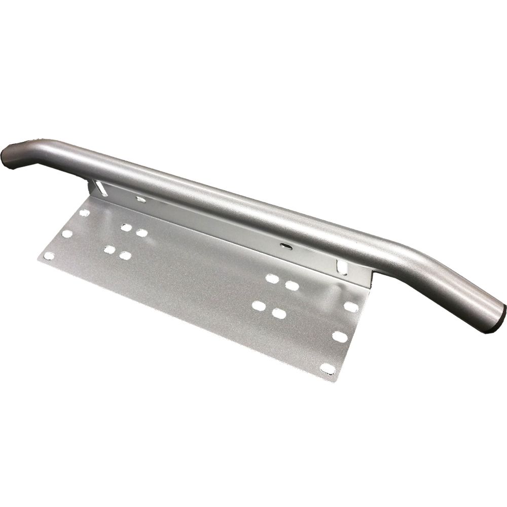 Universal Number Plate Frame Light Bar Mounting Bracket for Cars - Silver Finish AU