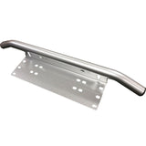 Universal Number Plate Frame Light Bar Mounting Bracket for Cars - Silver Finish AU