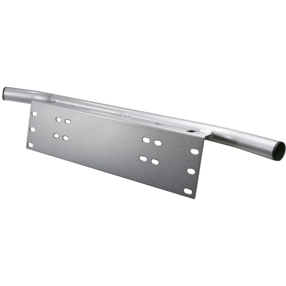 Universal Number Plate Frame Light Bar Mounting Bracket for Cars - Silver Finish AU