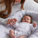 Zebra-Patterned Purair Breathable Baby Nest - Side View