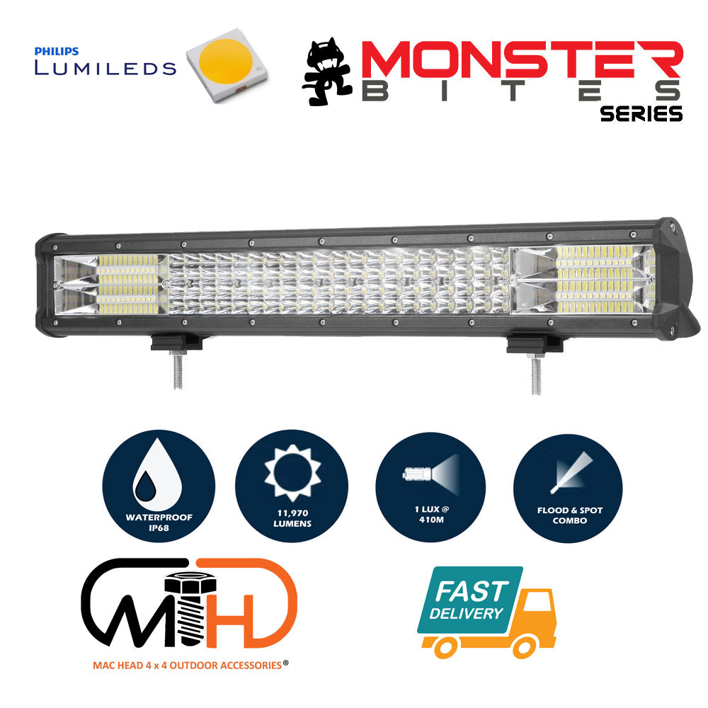 20-Inch Philips Quad Row LED Light Bar - High-Performance Combo Beam for 4x4 Off-Roading