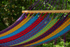 Mayan Legacy Queen Size Outdoor Cotton Mexican Resort Hammock No Fringe in Colorina Colour