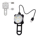 USB Rechargeable Waterproof Front and Rear Bicycle Lights with IPX4 Protection