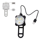 USB Rechargeable Waterproof Front and Rear Bicycle Lights with IPX4 Protection - Side View