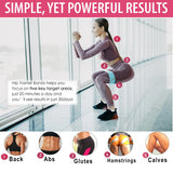 Ultimate Core Strength & Resistance Training Bundle with Sliders, Bands, and Massage Ball - Rear View