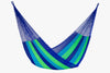 Mayan Legacy Jumbo Size Super Nylon Mexican Hammock in Oceanica Colour