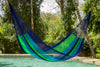 Mayan Legacy Jumbo Size Super Nylon Mexican Hammock in Oceanica Colour