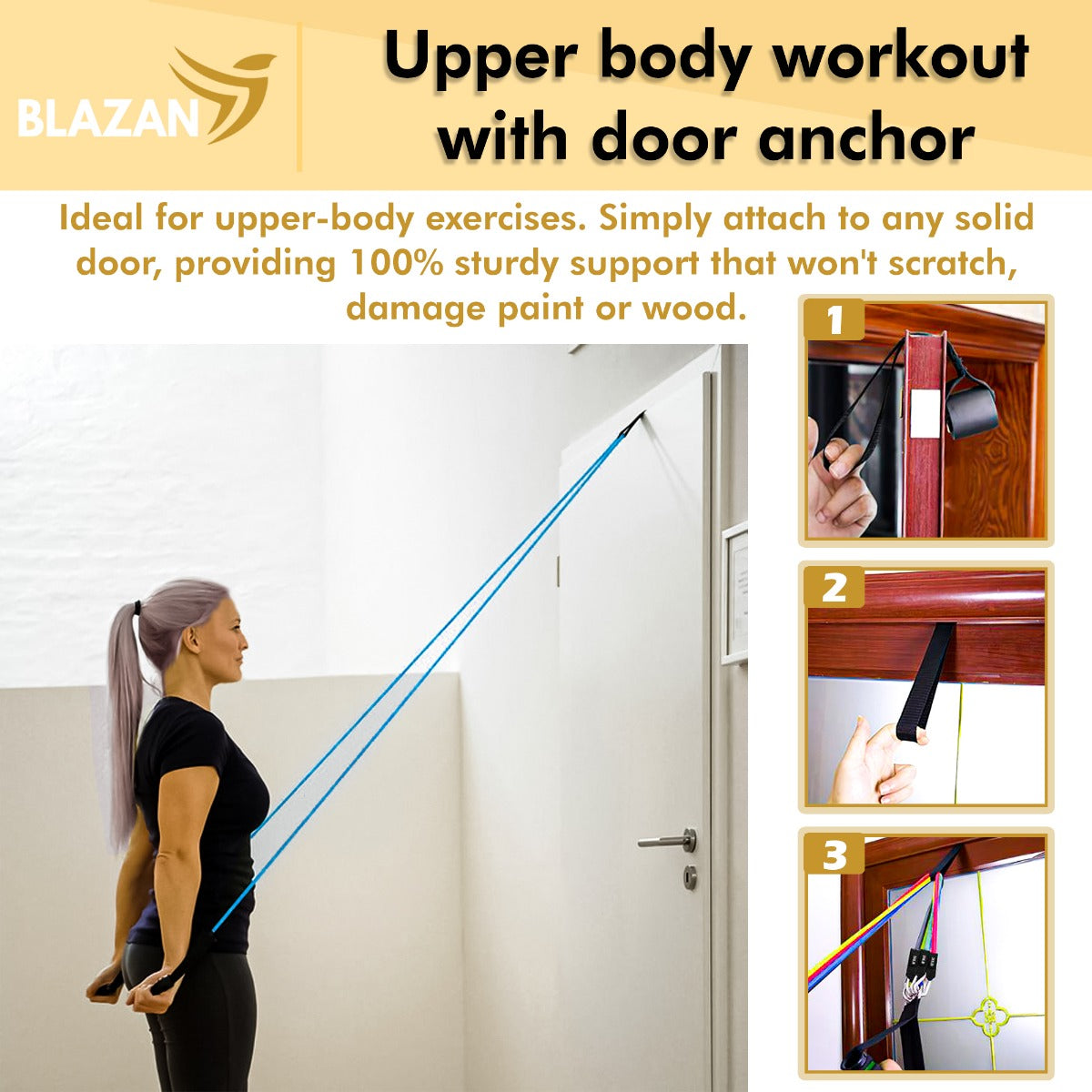 Ultimate 11-Piece Resistance Bands Set for Home Workouts – Includes Door Anchor, Handles, Carry Bag, and Ankle Straps for Strength Training and Physical Therapy