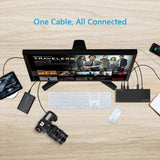 Wavlink 5K USB-C Laptop Docking Station with Dual 4K Video Outputs and 6 USB3.0 Ports - Side View