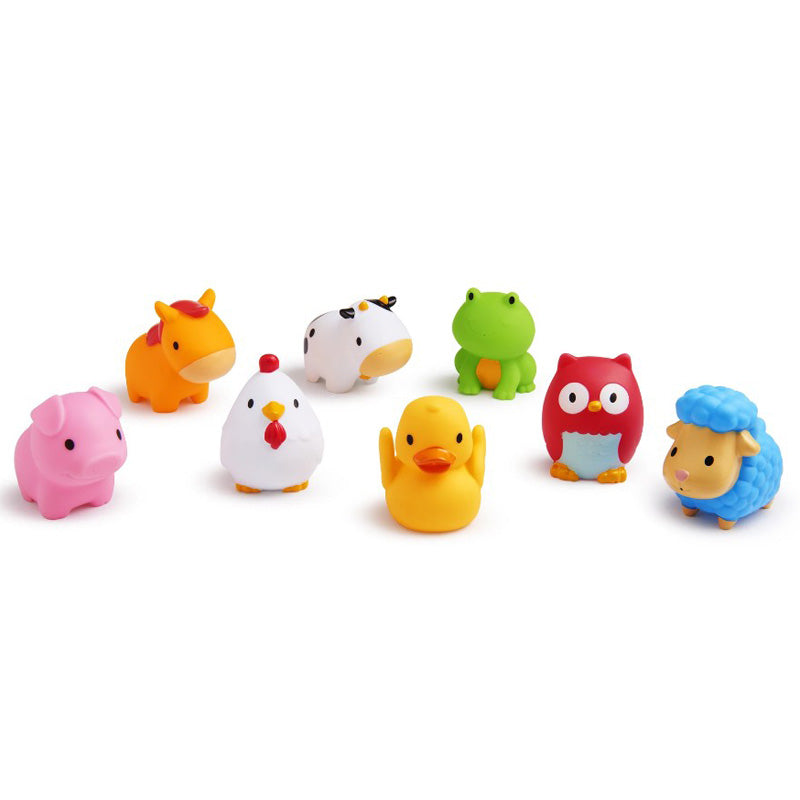 Farmyard Splash Fun - 8 Bath Squirters