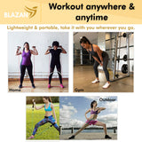 Ultimate 11-Piece Resistance Bands Set for Home Workouts – Includes Door Anchor, Handles, Carry Bag, and Ankle Straps for Strength Training and Physical Therapy - Rear View