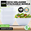 Home Master 48PCE Melamine Bowls Square Lightweight Durable Strong 15cm