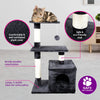 Pet Basic 3 Level Cat Scratching Tower & Playhouse Scratch 80 x 40 x 50cm