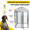Pet Basic 1.83 x 1.22 x 1.22m Dog Kennel Enclosure Waterproof Lockable Gate