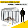 Pet Basic 1.83 x 2.43 x 1.22m Dog Kennel Enclosure Waterproof Lockable Gate