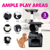 Pet Basic 3 Level Cat Scratch Tree & Playhouse Fun Climb Rest 92 x 35cm