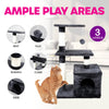 Pet Basic 3 Level Cat Scratching Tower & Playhouse Scratch 80 x 40 x 50cm