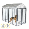 Pet Basic 1.83 x 2.43 x 1.22m Dog Kennel Enclosure Waterproof Lockable Gate